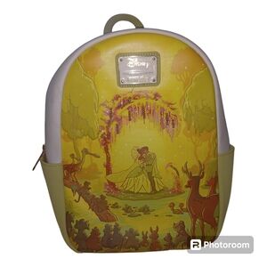 Disney Loungefly PRINCESS AND THE FROG Tiana Kiss Scene Mini Backpack With Tags